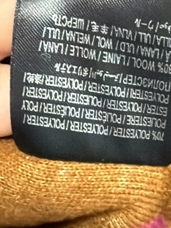 Farm Rio Caramel Polka Dot Rainbow Long Cardigan Sweater Jacket Medium NEW - Picture 9 of 9